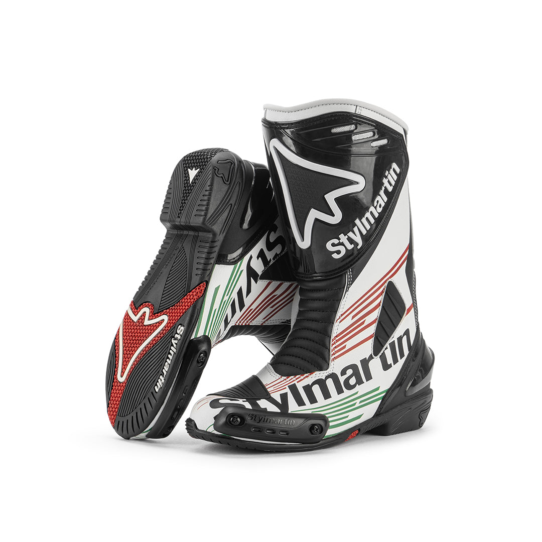 Stylmartin Dream RS Evo Kids Racing Boots - White - Salt Flats Clothing