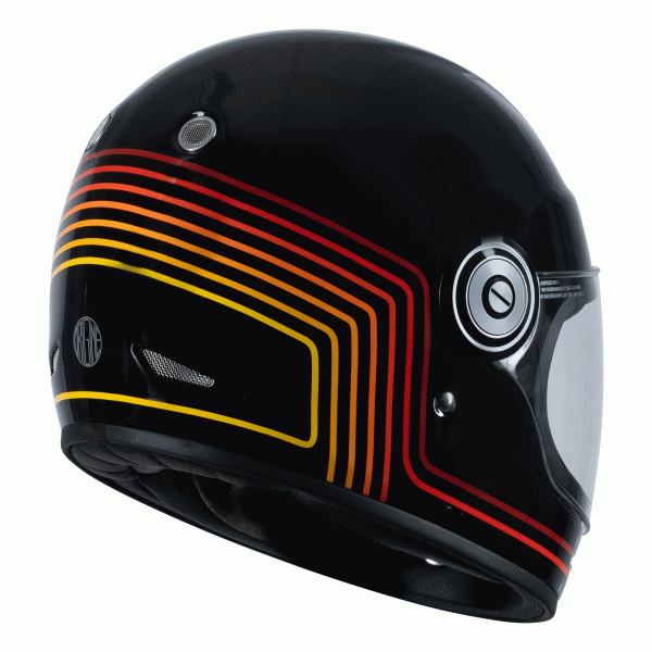 Origine Vega 22.06 Full Face Helmet - Sunrise Red / Black - Salt Flats Clothing