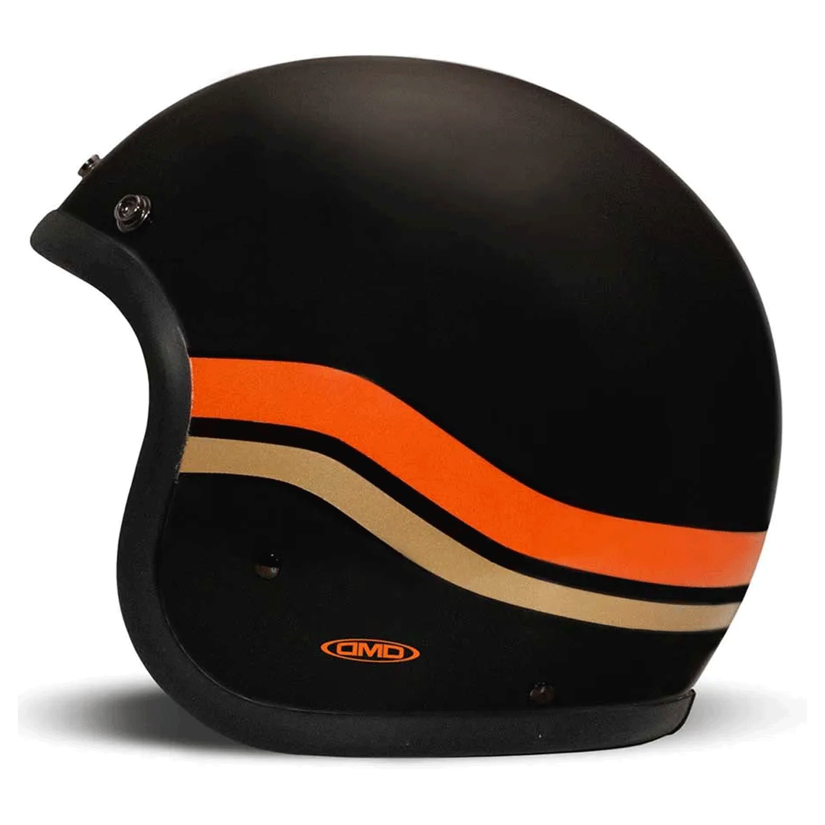 DMD Jet Retro Helmet R22-06 - Matt Black Sunset - Salt Flats Clothing