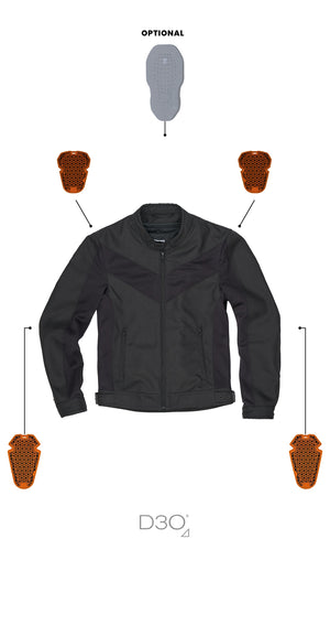 Pando Moto Air Tate Jacket - Black - Salt Flats Clothing