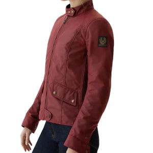 Belstaff Antrim Ladies Jacket TekWax 8oz - Racing Red - Salt Flats Clothing