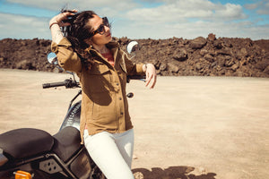 Wildust Sisters Armalith Moto Riding Shirt - Khaki - Salt Flats Clothing