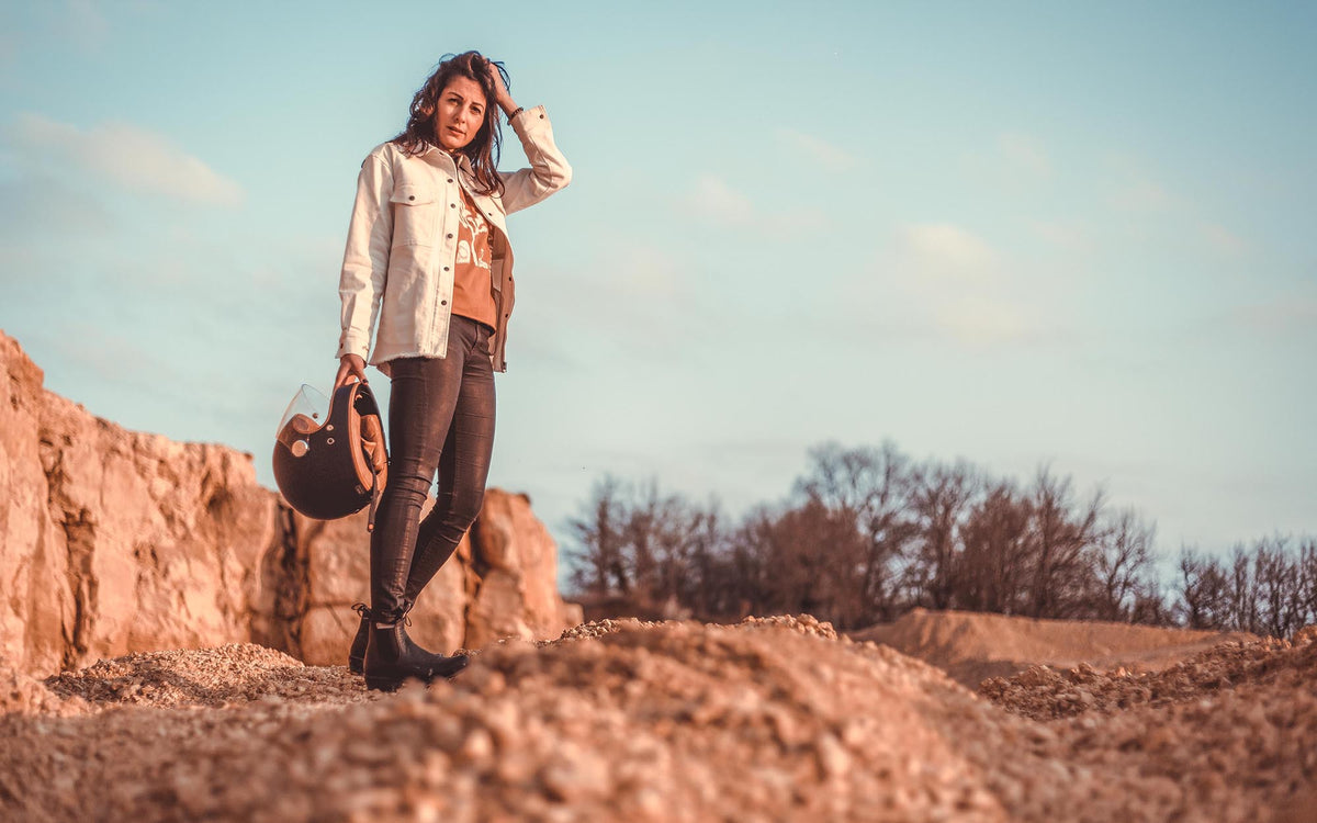 Wildust Sisters Armalith Moto Riding Shirt - White - Salt Flats Clothing