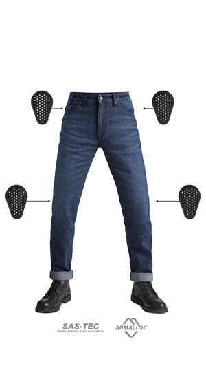 Pando Moto Arnie Slim Men's Jean - Blue - Salt Flats Clothing