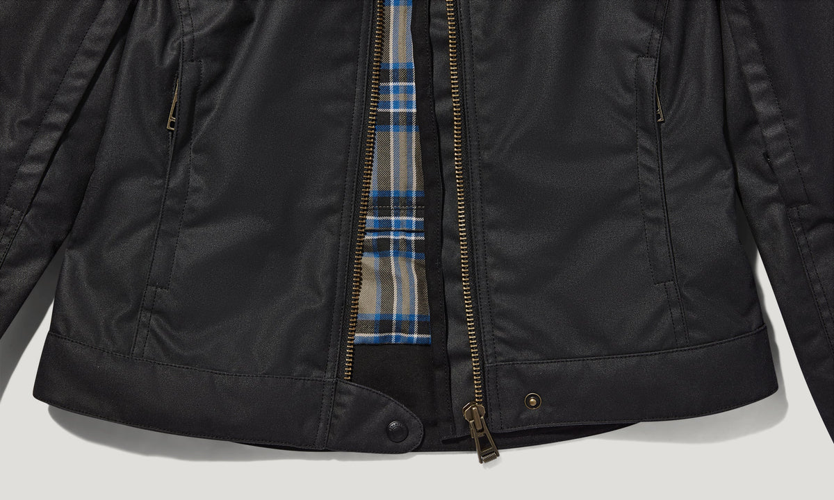 Belstaff Bamburgh Ladies Waxed Cotton Jacket - Black - Salt Flats Clothing