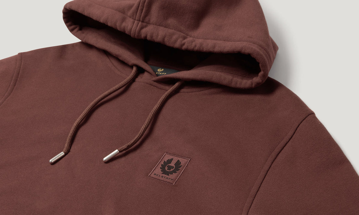 Belstaff Men's Hoodie - Oxblood - Salt Flats Clothing