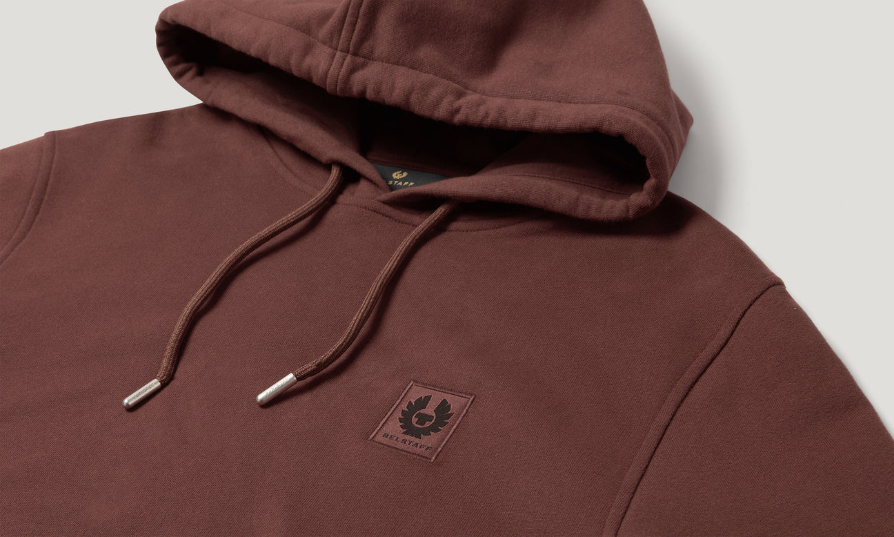 Belstaff Men's Hoodie - Oxblood - Salt Flats Clothing