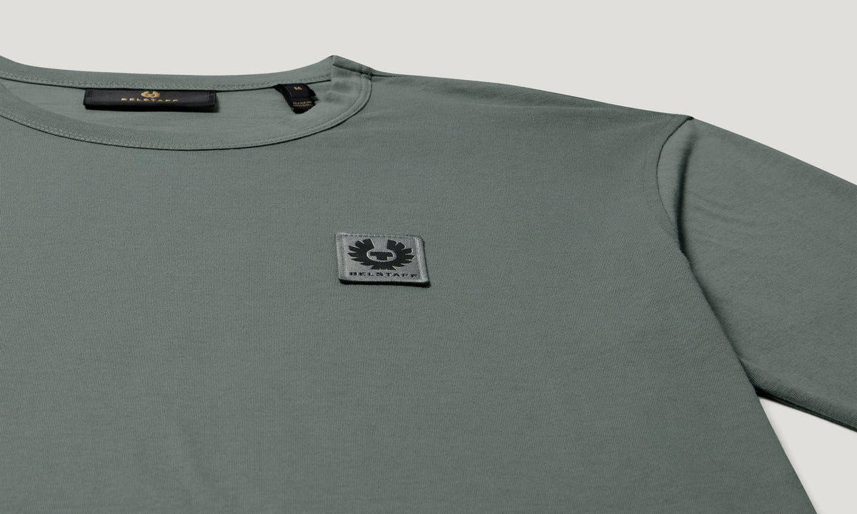 Belstaff Long Sleeved Men's T-Shirt - Atlantic Grey - Salt Flats Clothing