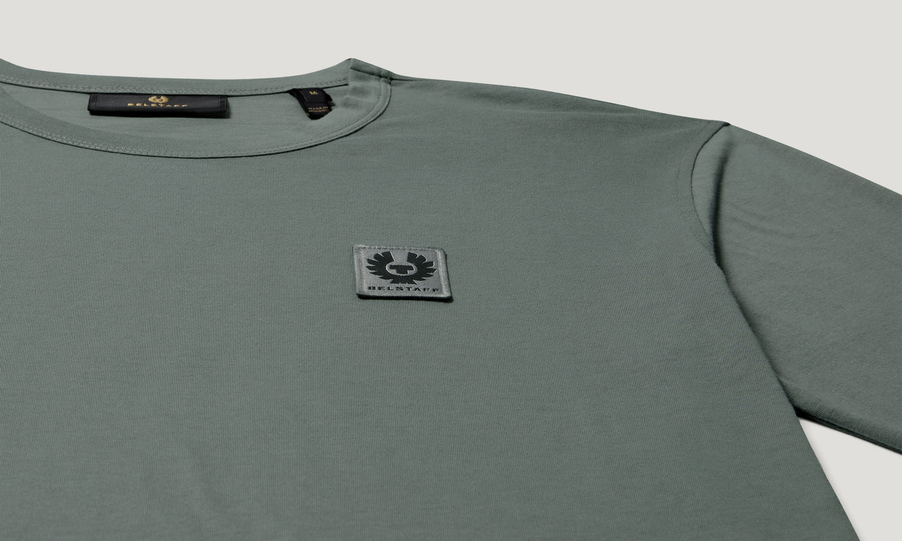 Belstaff Long Sleeved Men's T-Shirt - Atlantic Grey - Salt Flats Clothing