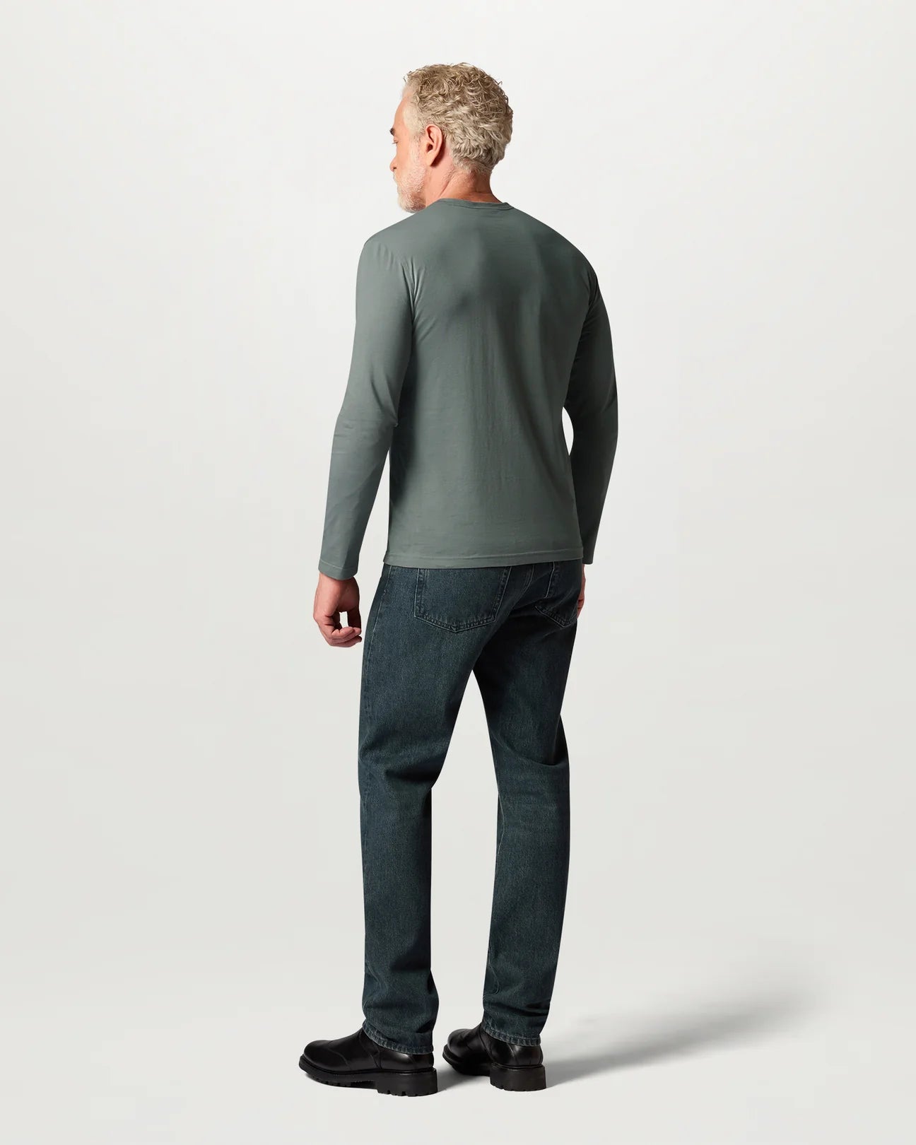 Belstaff Long Sleeved Men's T-Shirt - Atlantic Grey - Salt Flats Clothing