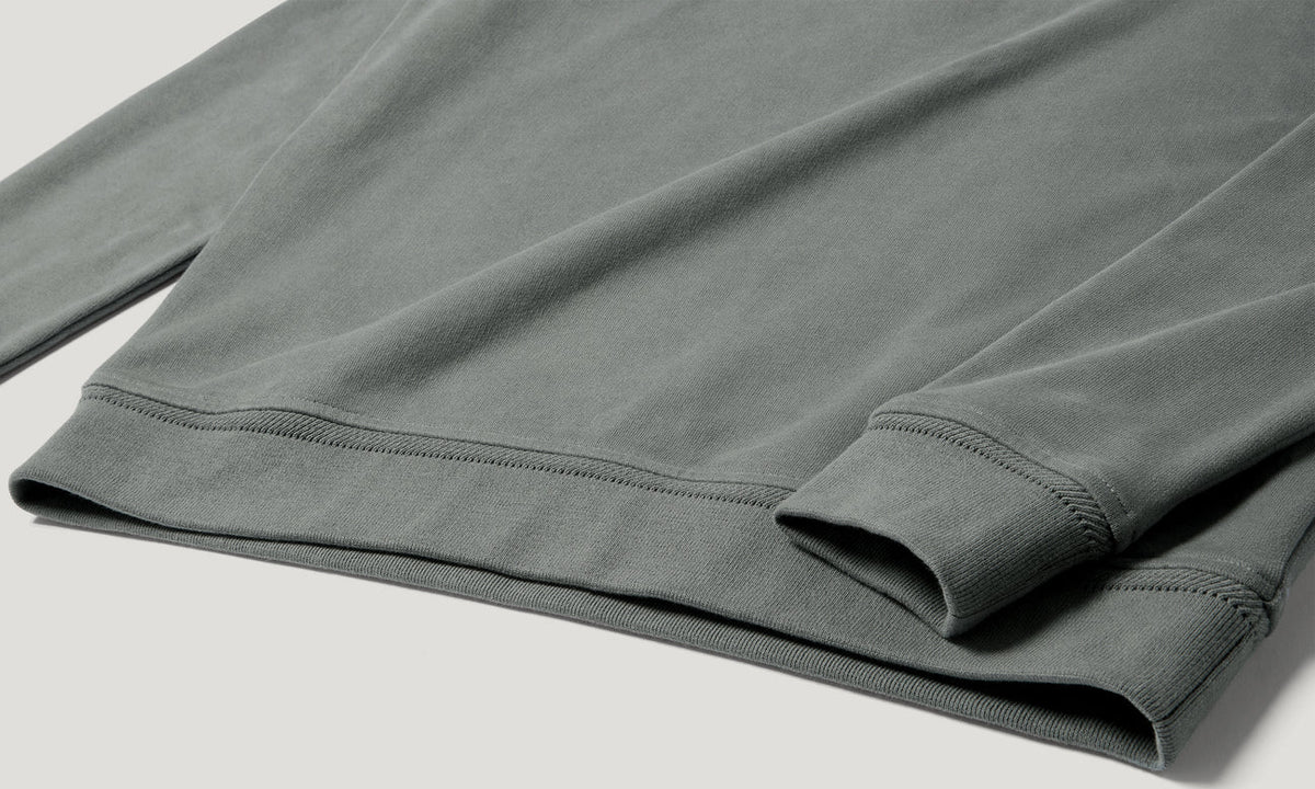 Belstaff Men's Quarter Zip Sweatshirt - Atlantic Grey - Salt Flats Clothing