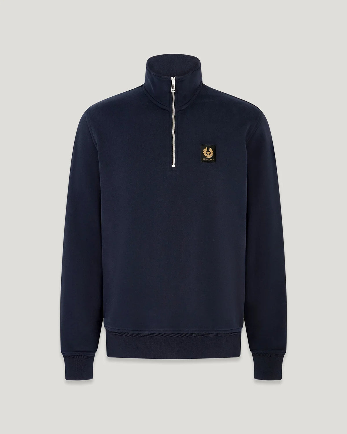 Belstaff Men's Quarter Zip Sweatshirt - Dark Ink - Salt Flats Clothing