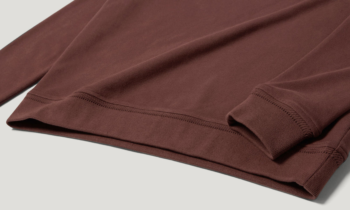 Belstaff Men's Quarter Zip Sweatshirt - Oxblood - Salt Flats Clothing
