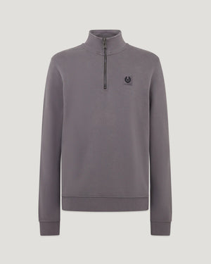 Belstaff Quarter Zip - Tornado Grey - Salt Flats Clothing