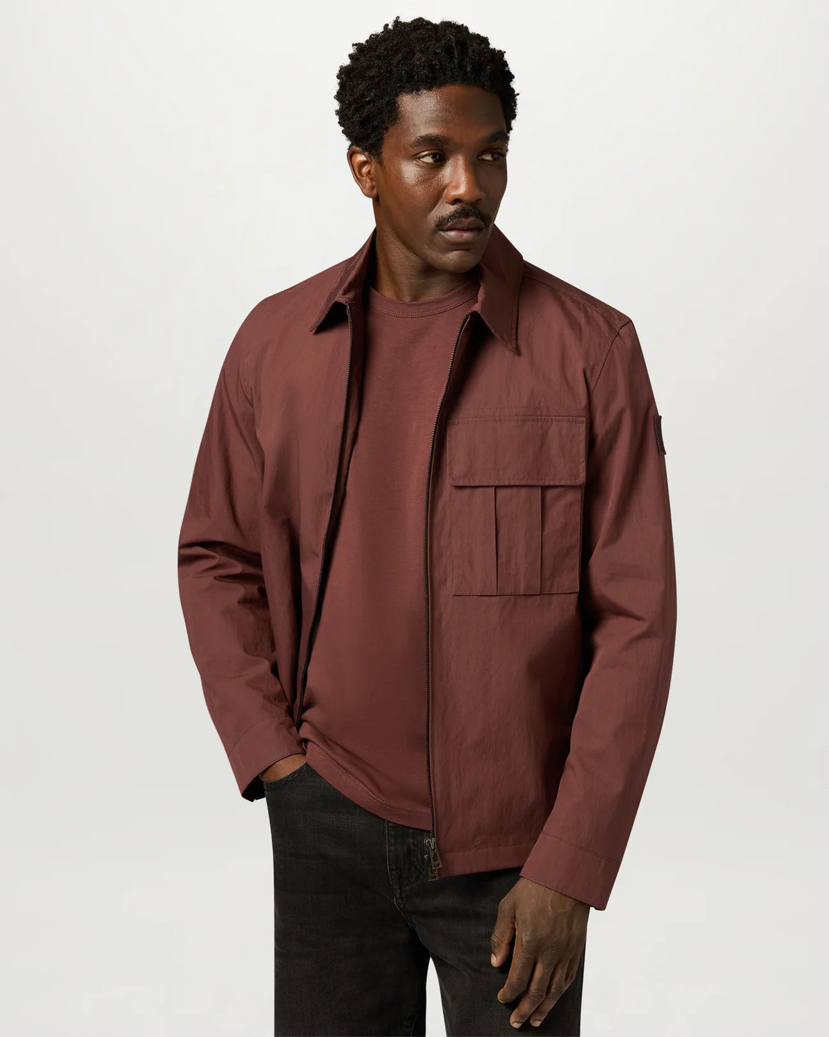 Belstaff Men's T'Shirt - Oxblood - Salt Flats Clothing