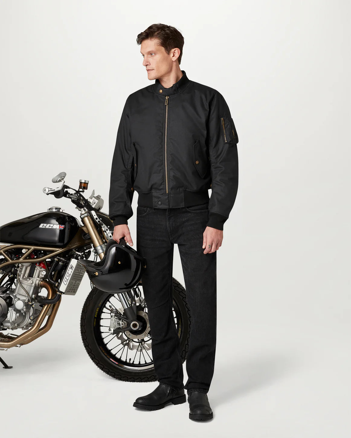 Belstaff Brecon Bomber Men's Ultracore 8oz Jacket - Black - Salt Flats Clothing