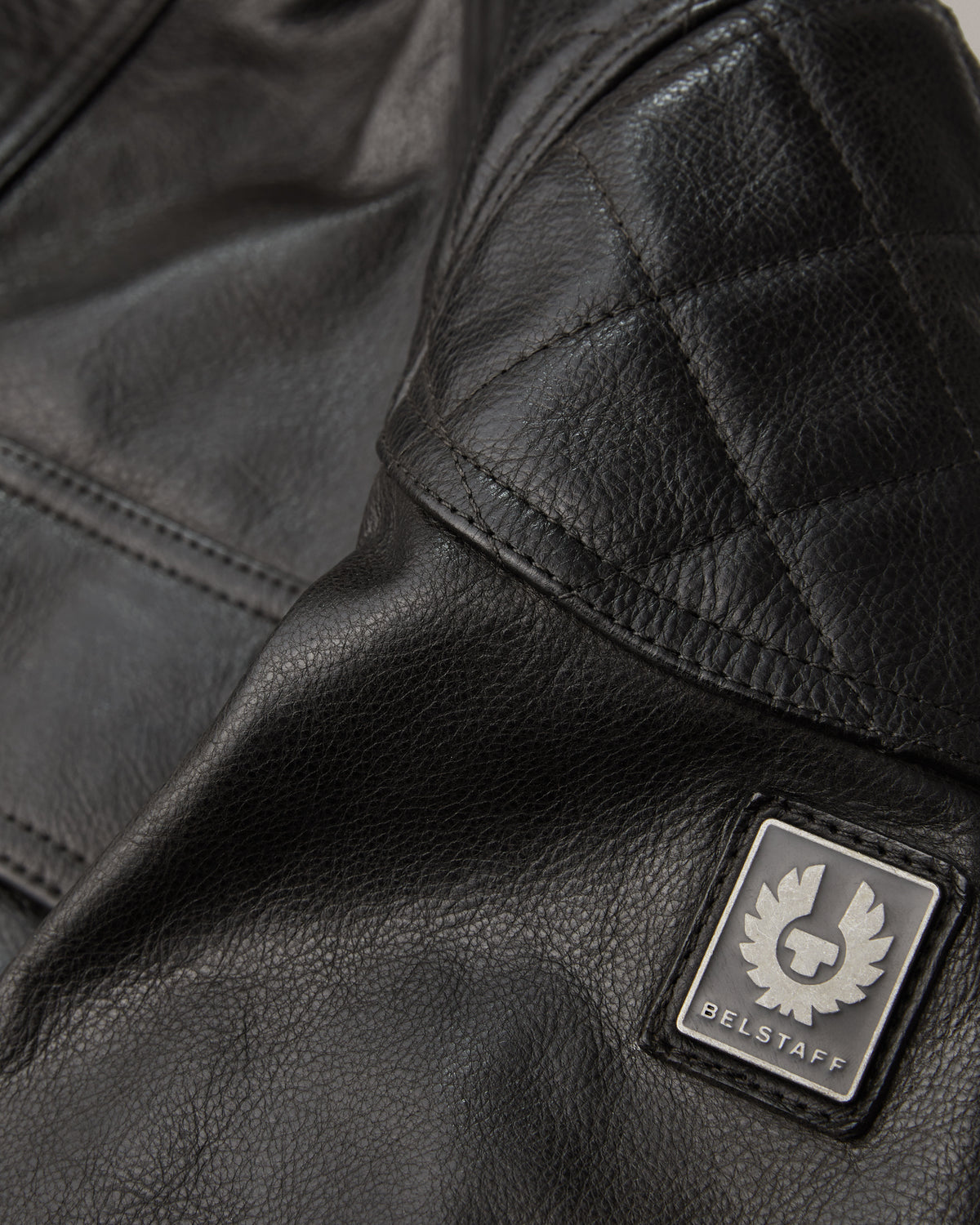 Belstaff Brooklands Jacket Leather Antique Black - Salt Flats Clothing