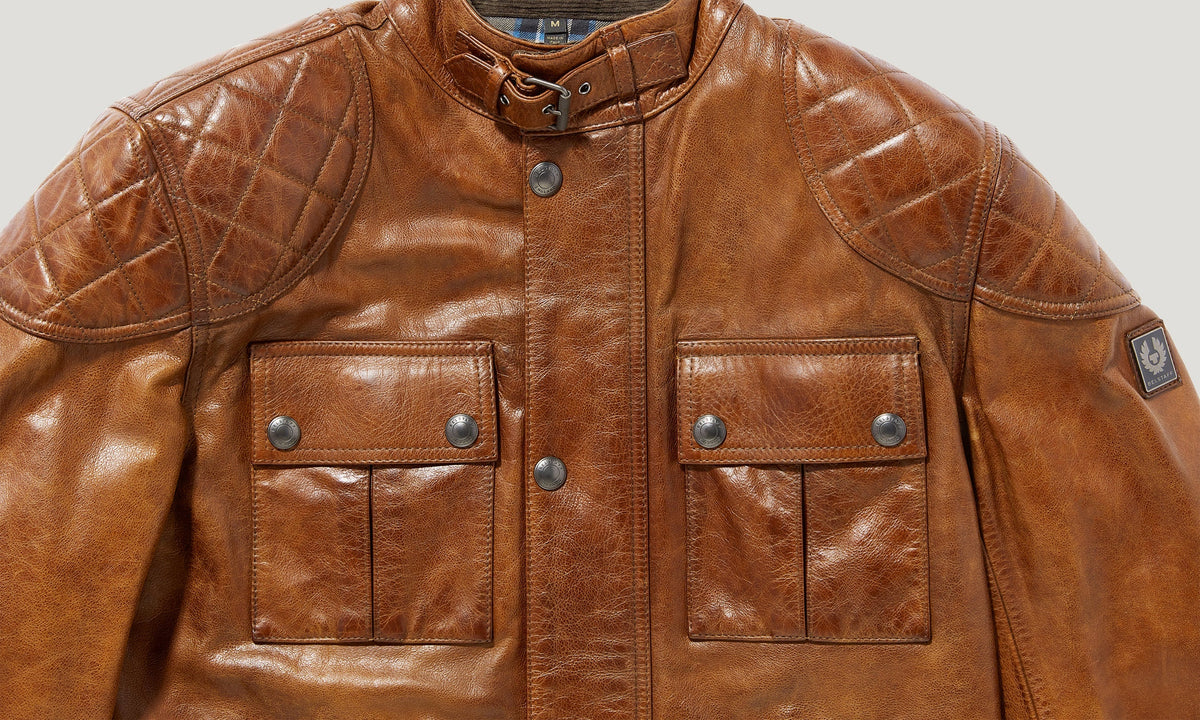Belstaff Brooklands Men's Jacket Leather - Burnt Cuero - Salt Flats Clothing