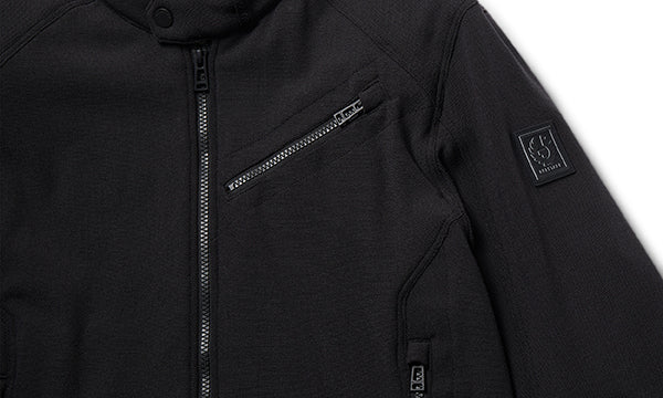 Belstaff Tamar Men's Textile Motorcycle Jacket - Black - Salt Flats Clothing