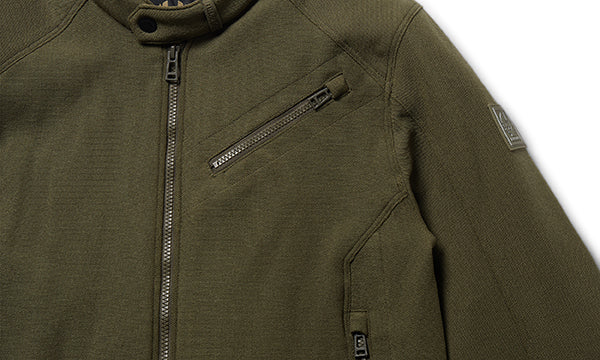 Belstaff Tamar Men's Textile Motorcycle Jacket - Olive - Salt Flats Clothing
