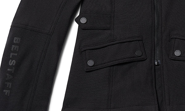 Belstaff Trent Ladies textile Motorcycle Jacket - Black - Salt Flats Clothing