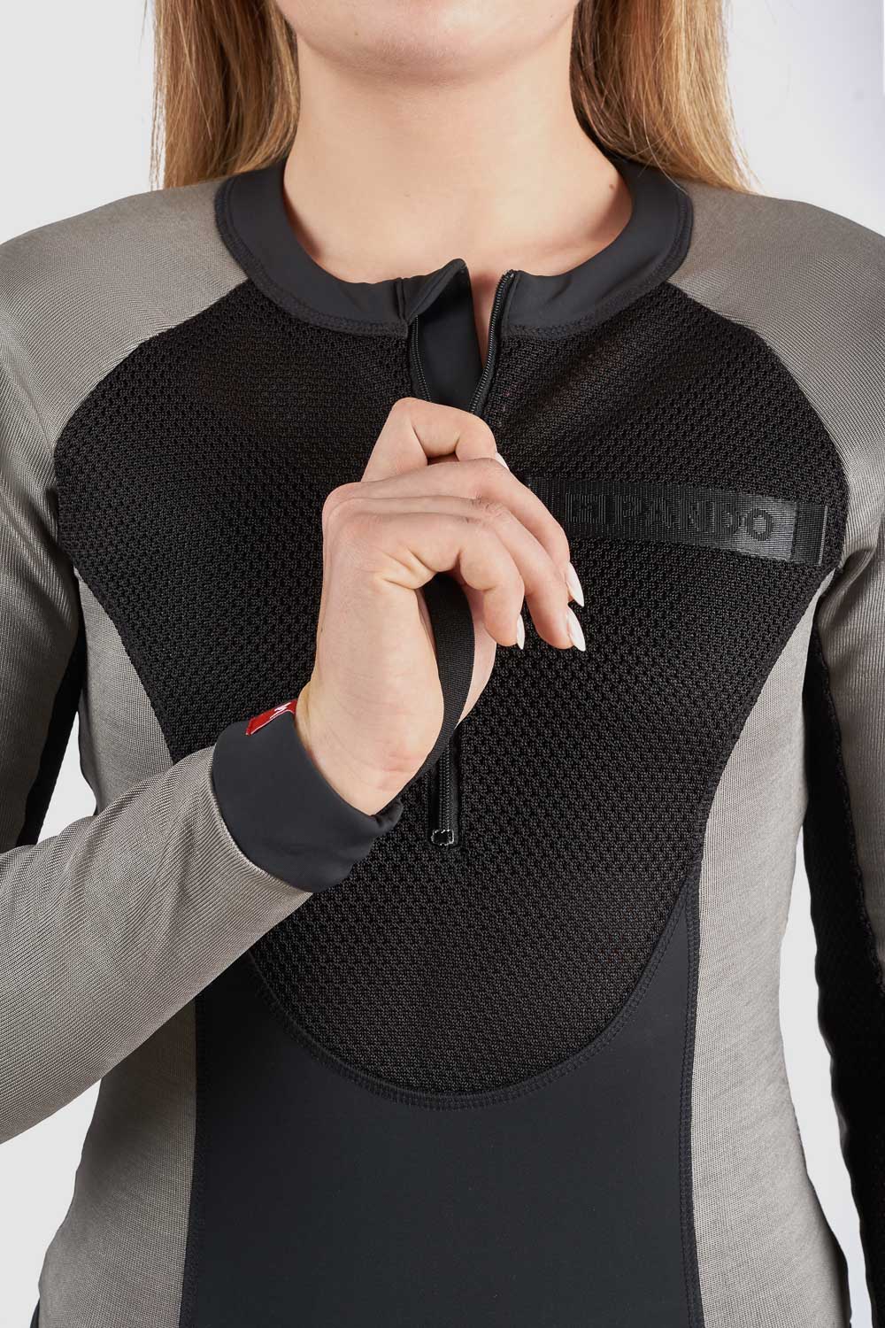 Pando Moto Bia AAA Ladies Protective Body - Grey - Salt Flats Clothing