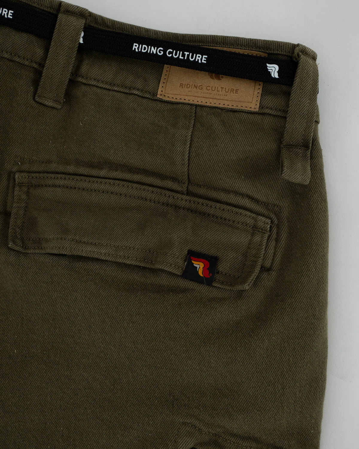 Riding Culture Men's Cargo Motorcycle Trousers - Olive - Salt Flats Clothing