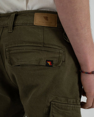 Riding Culture Men's Cargo Motorcycle Trousers - Olive - Salt Flats Clothing