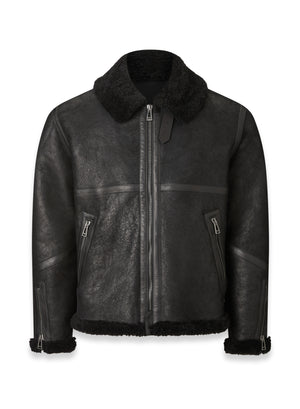 Belstaff Centenary Valiant Men's Leather Jacket Black - Salt Flats Clothing