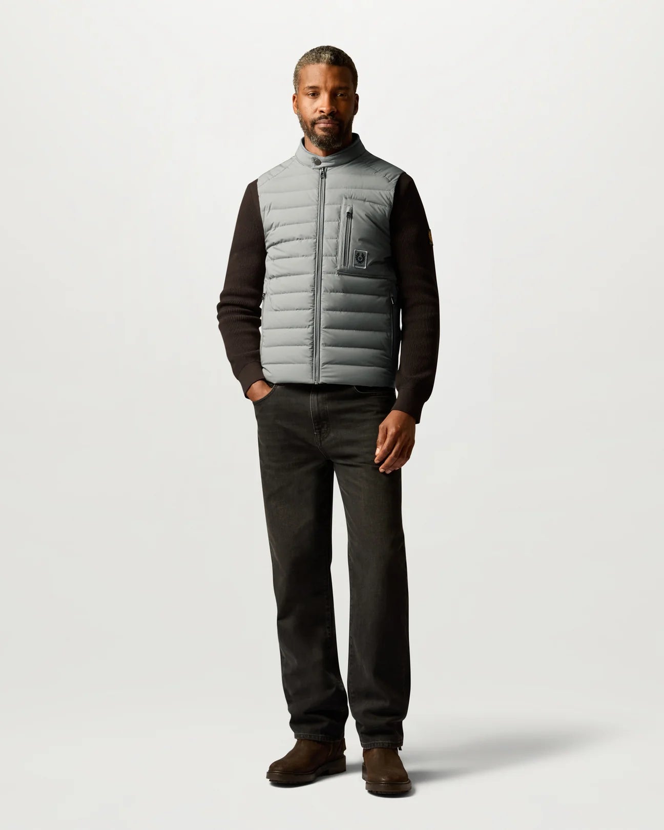 Belstaff Chassis Gilet - Atlantic Grey - Salt Flats Clothing