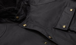 Belstaff Convoy Men's Waxed Cotton Jacket Black - Salt Flats Clothing