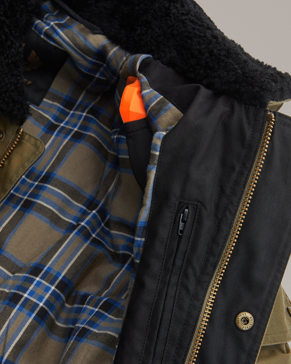 Belstaff Convoy Men's Waxed Cotton Jacket Olive - Salt Flats Clothing