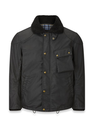 Belstaff Convoy Men's Waxed Cotton Jacket Black - Salt Flats Clothing