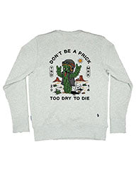 Kytone Cactus Club Men's Sweatshirt - Grey - Salt Fats Clothing