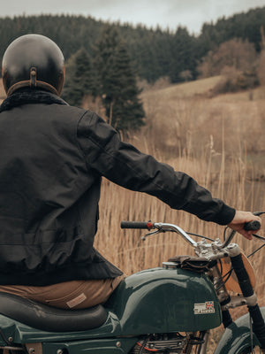 Age of Glory Men's Cockpit Textile Jacket - Black - Salt Flats Clothing