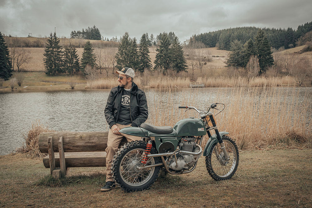 Age of Glory Men's Cockpit Textile Jacket - Black - Salt Flats Clothing