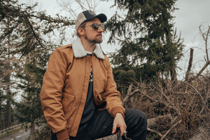 Age of Glory Men's Cockpit Textile Jacket - Caramel - Salt Flats Clothing