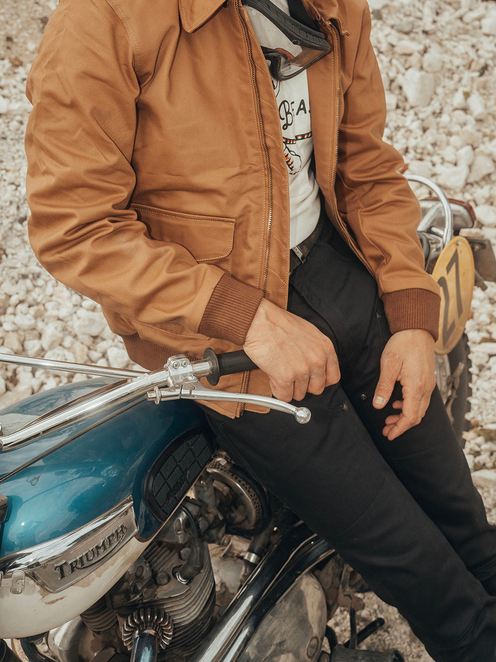 Age of Glory Men's Cockpit Textile Jacket - Caramel - Salt Flats Clothing