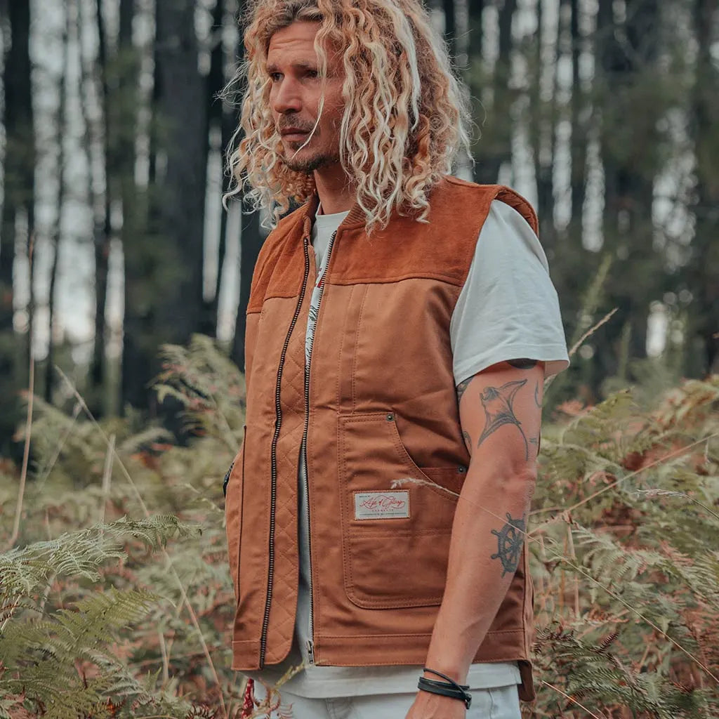Age of Glory Cabin Vest - Caramel - Salt Flats Clothing