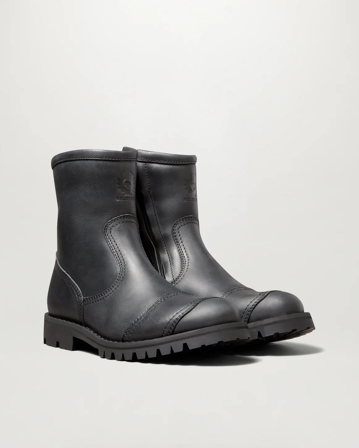 Belstaff Duration Men's Motorcycle Boots Black - Salt Flats Clothing