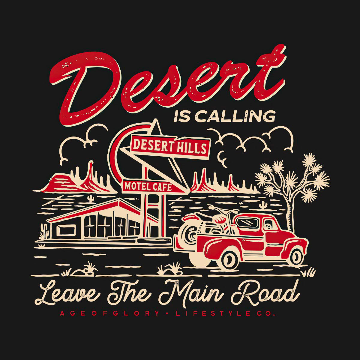 Age of Glory Desert Hills T'Shirt - Salt Flats Clothing