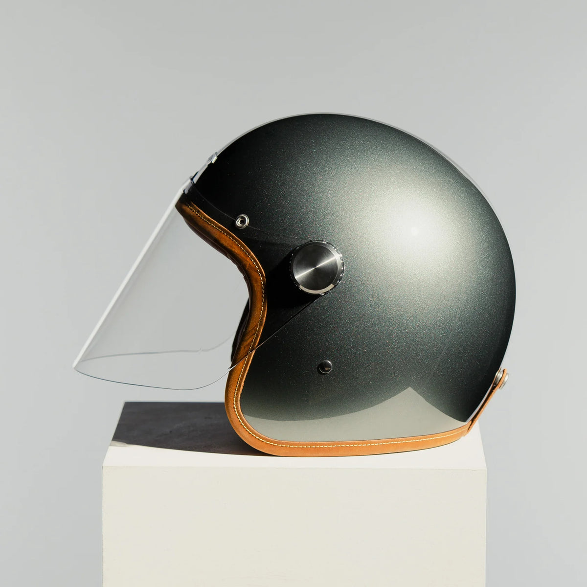 Hedon Epicurist 2.0 ECE 06 Open Face Motorcycle Helmet - Glass Ash - Salt Flats Clothing