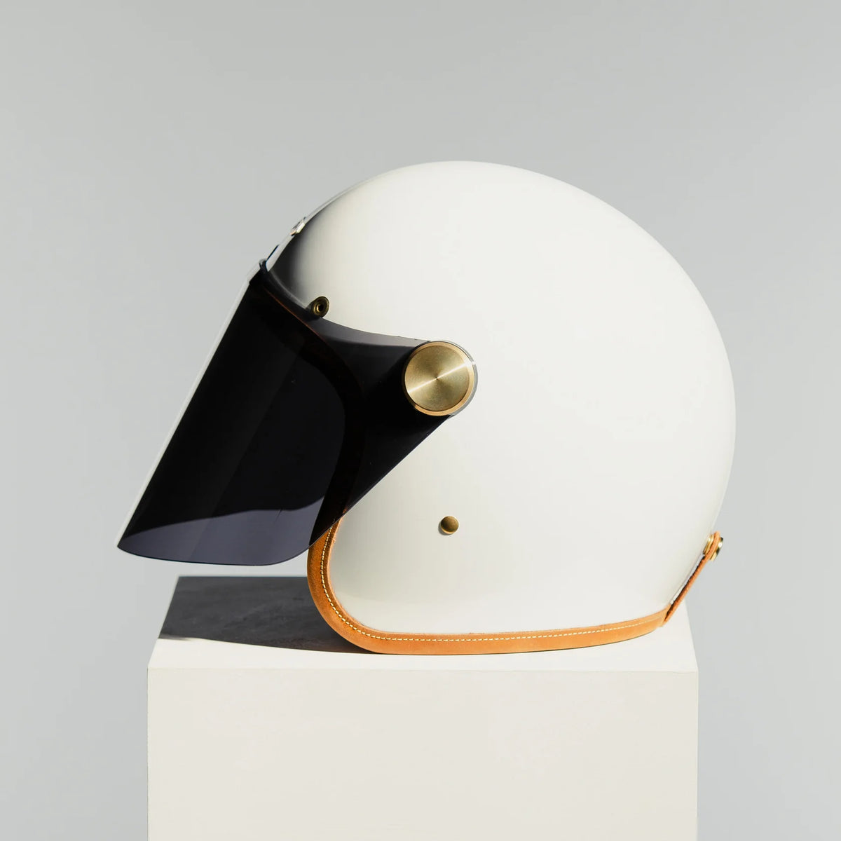 Hedon Epicurist 2.0 ECE 06 Open Face Motorcycle Helmet - Knight White - Salt Flats Clothing