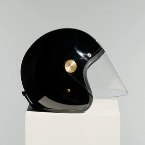 Hedon Epicurist 2.0 ECE 06 Open Face Motorcycle Helmet - Signature Black - Salt Flats Clothing