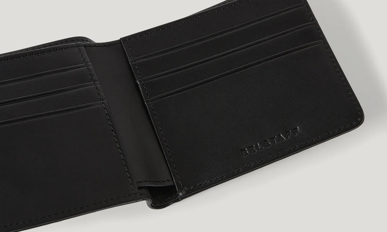 Belstaff Foley Bifold Wallet - Black - Salt Flats Clothing