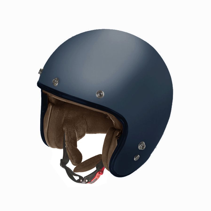Garibaldi - Gari G02X Open Face Vintage Helmet - Matt Blue - Salt Flats Clothing