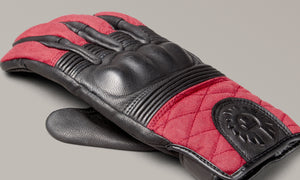 Belstaff Hampstead Men's Glove Black / Red - Salt Flats Clothing