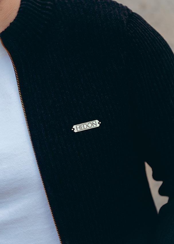 Hedon Knit #THEHIGHISREAL Zip Jacket - Black  Salt Flats Clothing