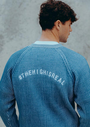 Hedon Knit Sweater - Blue - Salt Flats Clothing