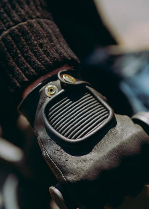 Hedon Crafted Hands CE Motorcycle  Gloves  - Black - Salt Flats Clothing